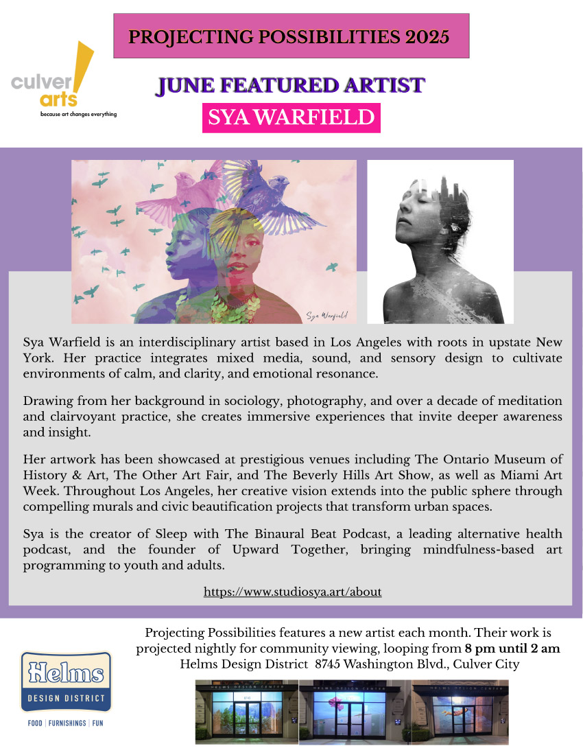 Projecting Possibilities Featured Artist Sya Warfield 2025 Projecting Possibilities Featured Artist Sya Warfield 2025