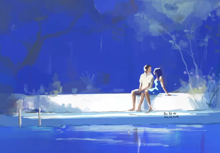 Jae Pak | couple sitting on the board